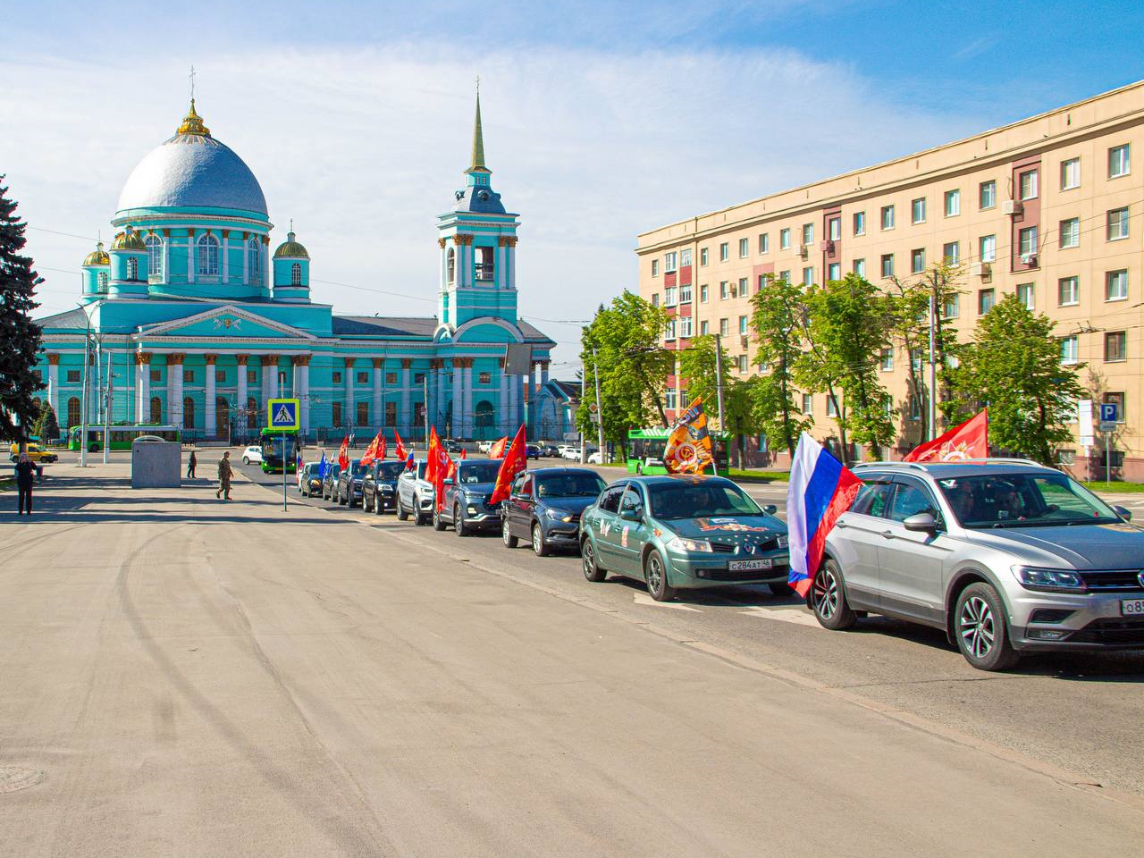 В Курске прошёл патриотический автопробег.